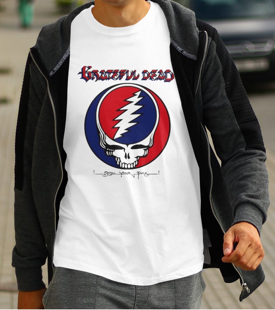 Grateful Dead Steal Your Face Skull Lightning Bolt T-Shirt