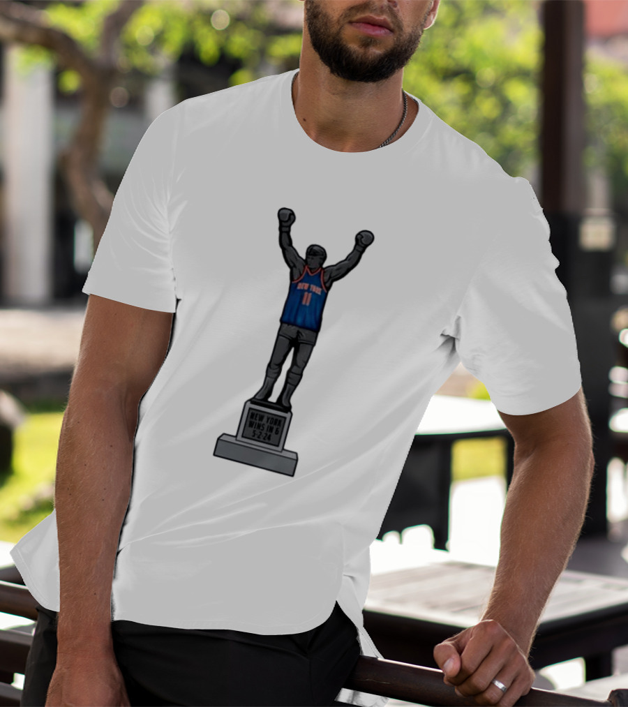 Jalen Brunson 11 New York Wins In 6 5 2 24 Bobblehead Knicks T-Shirt