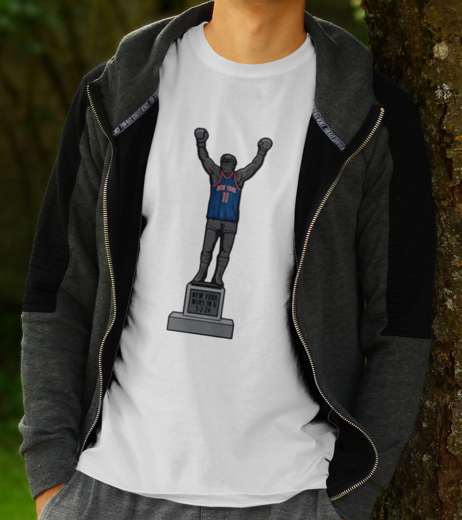 Jalen Brunson 11 New York Wins In 6 5 2 24 Bobblehead Knicks T-Shirt
