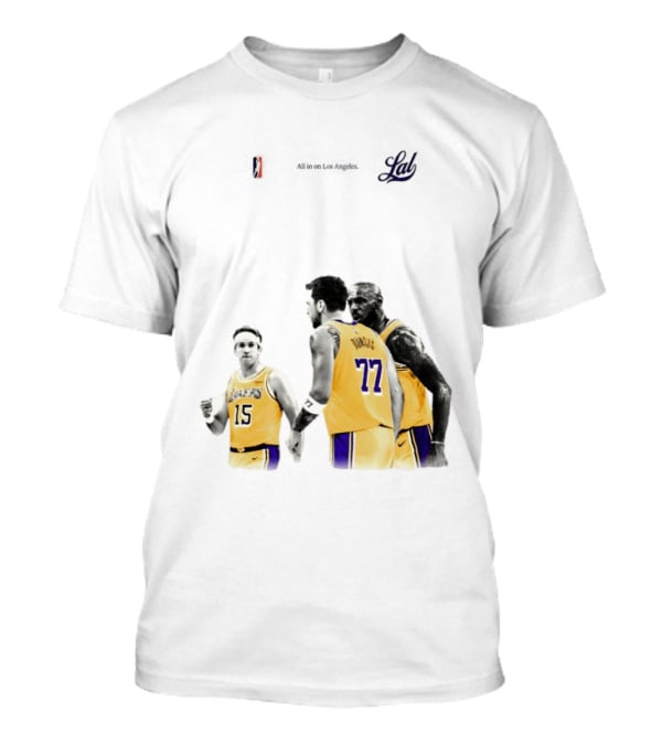 LeBron James Austin Reaves Luka Doncic Lakers Ring Season 2026 Los Angeles NBA Championship Dream Team T-Shirt