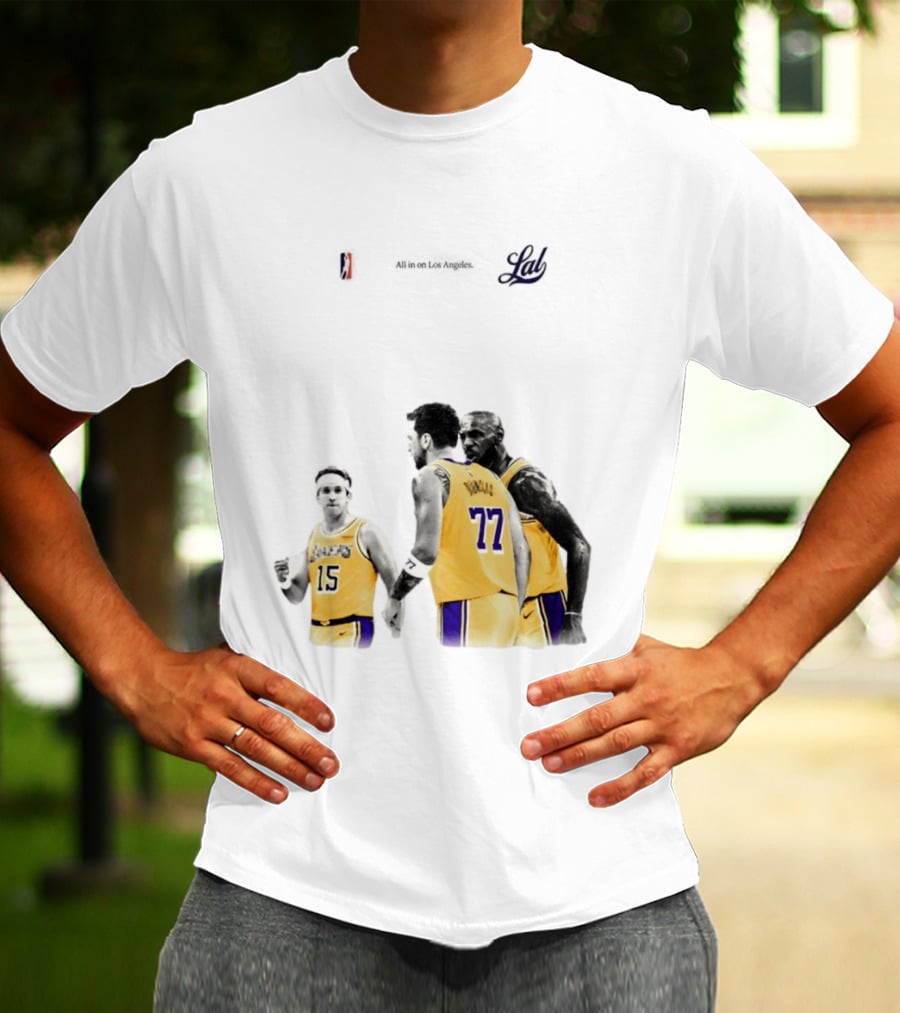 LeBron James Austin Reaves Luka Doncic Lakers Ring Season 2026 Los Angeles NBA Championship Dream Team T-Shirt
