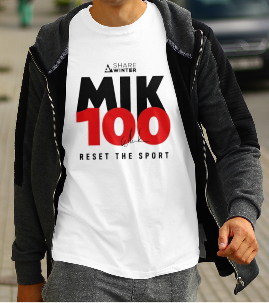 MIK 100 Reset The Sport A Share White T-Shirt