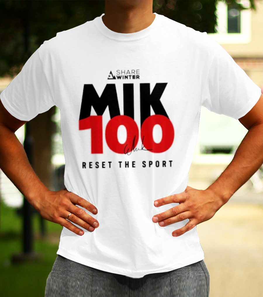 MIK 100 Reset The Sport A Share White T-Shirt