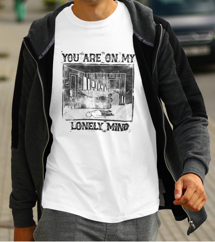 You Are On My Lonely Mind Vintage Country House Scene T-Shirt