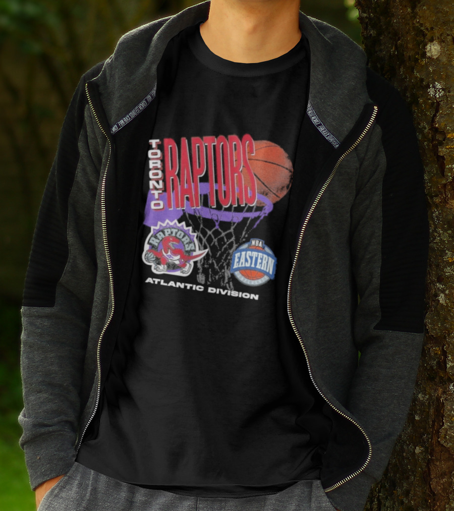 Toronto Raptors 90s Hardwood Classics Atlantic Division Eastern Basketball T-Shirt