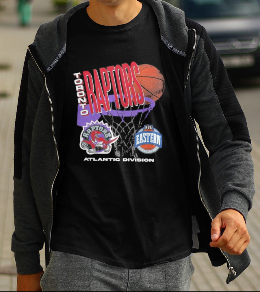 Toronto Raptors 90s Hardwood Classics Atlantic Division Eastern Basketball T-Shirt