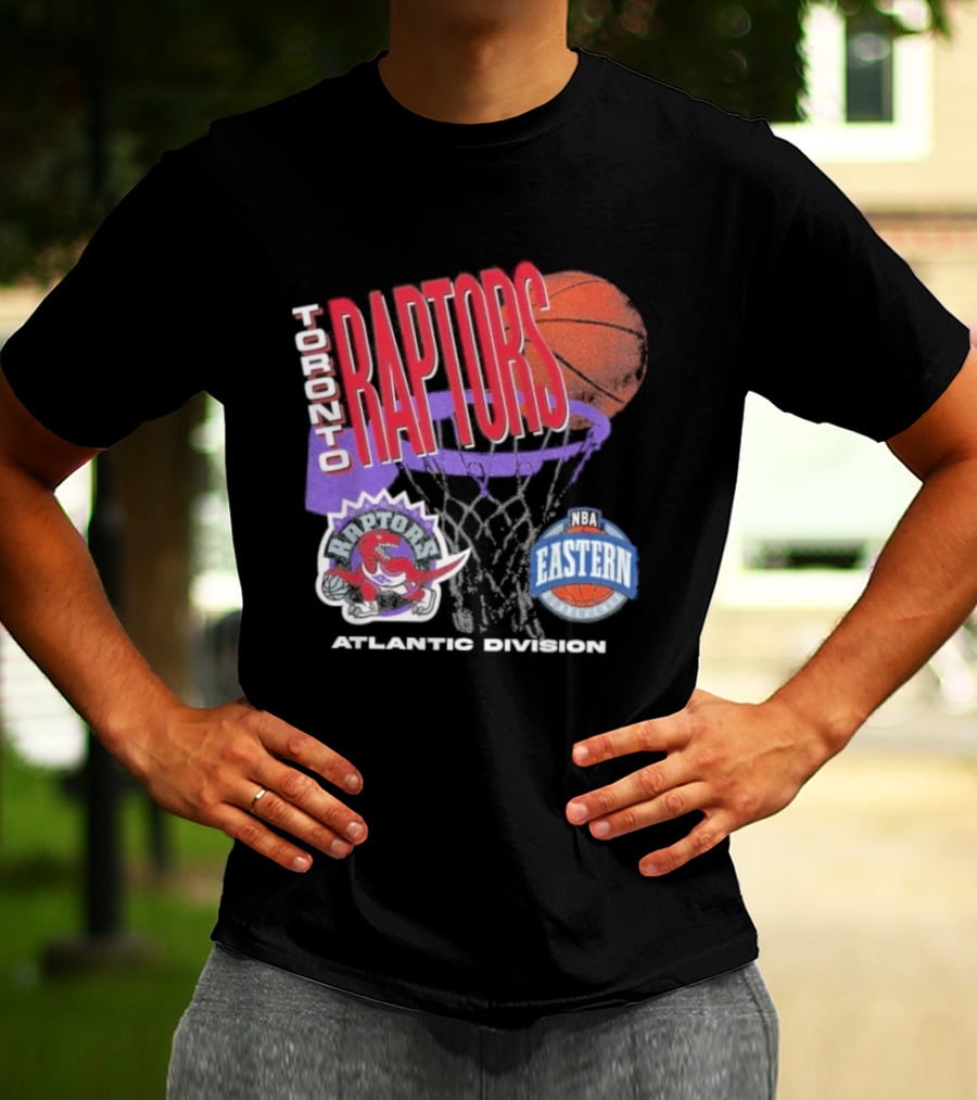 Toronto Raptors 90s Hardwood Classics Atlantic Division Eastern Basketball T-Shirt