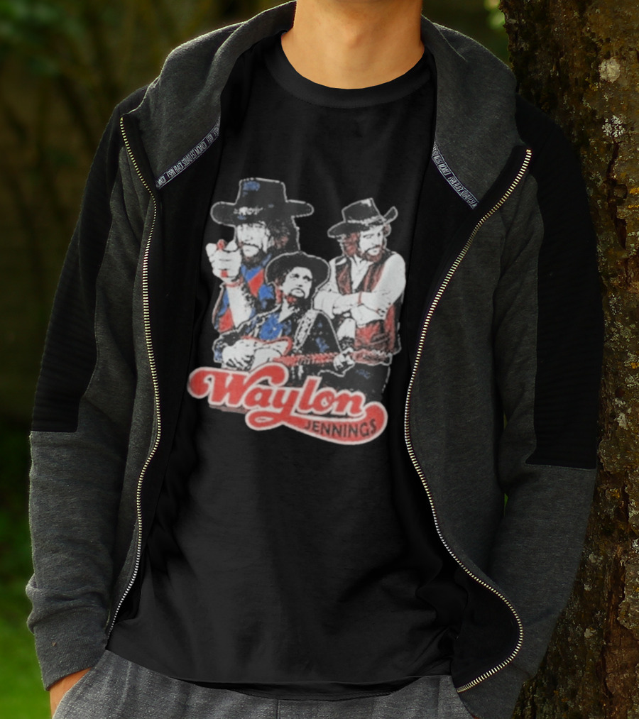 Waylon Jennings Cowboy Trio T-Shirt