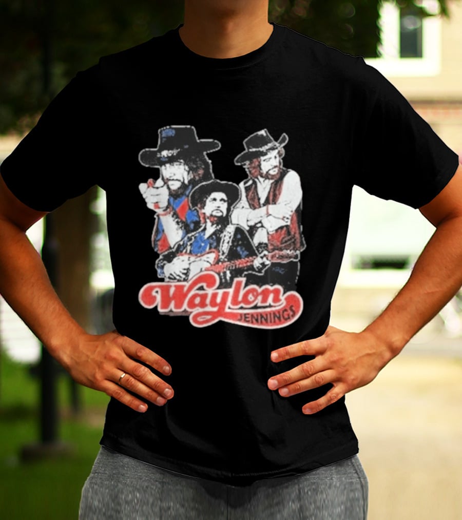 Waylon Jennings Cowboy Trio T-Shirt