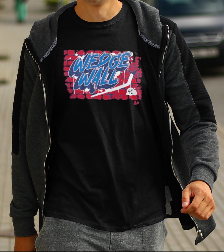 Wedge Wall 41 Scott Wedgewood Hockey Fan Gear T-Shirt