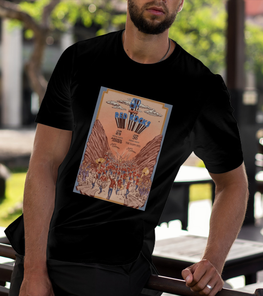 AJR Live At Red Rocks June 29 30 2026 Morrison CO Featuring Red Rocks With Special Guests Ardern Jones The Happy Fits T-Shirt