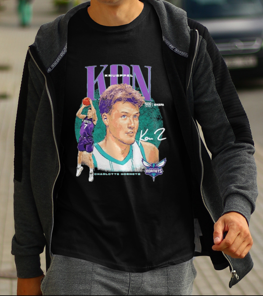 Kon Knueppel Charlotte Hornets Dual Player 500 Level NBA T-Shirt