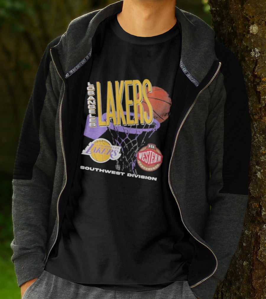 Los Angeles Lakers Southwest Division 90s Basketball Western Conference T-Shirt