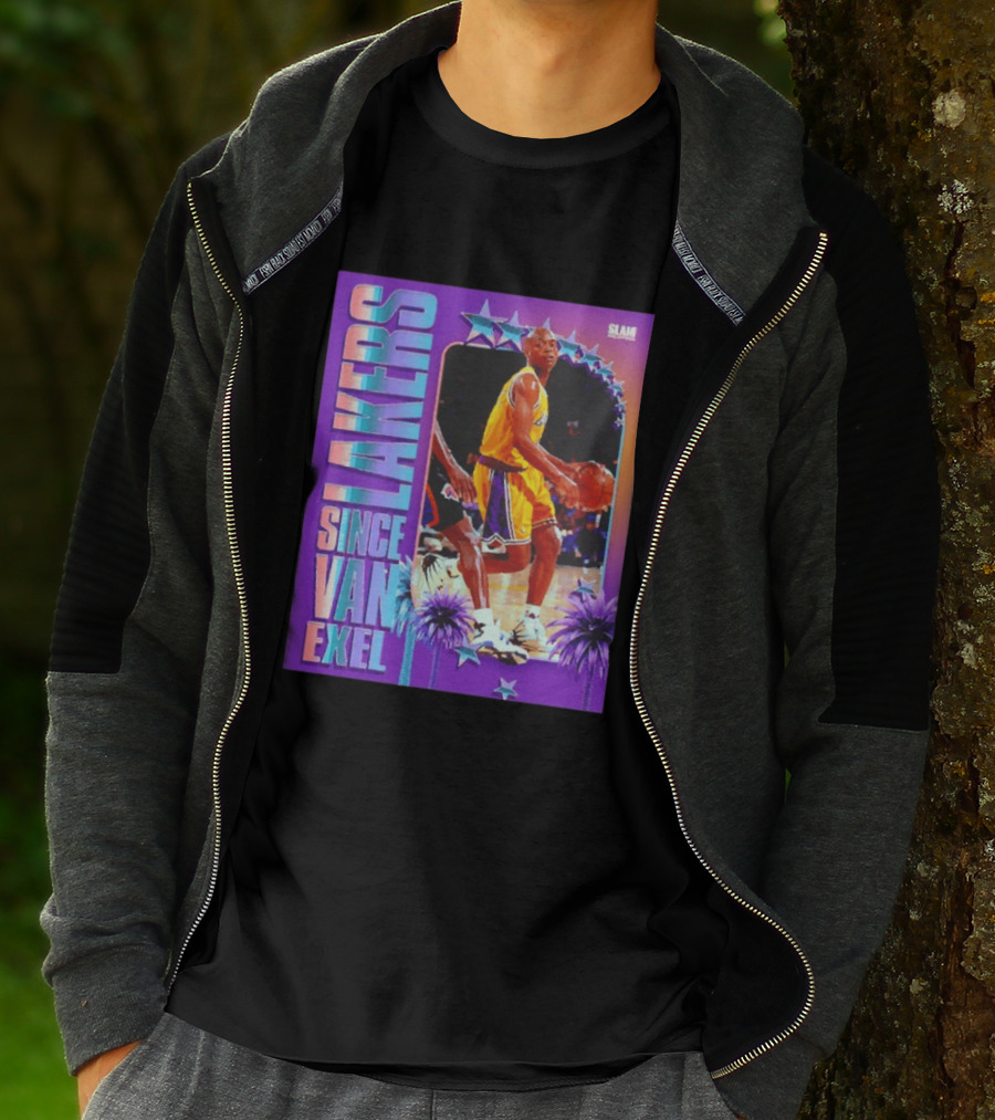 Lakers Since Van Exel SLAM Magazine Retro Basketball Legends T-Shirt