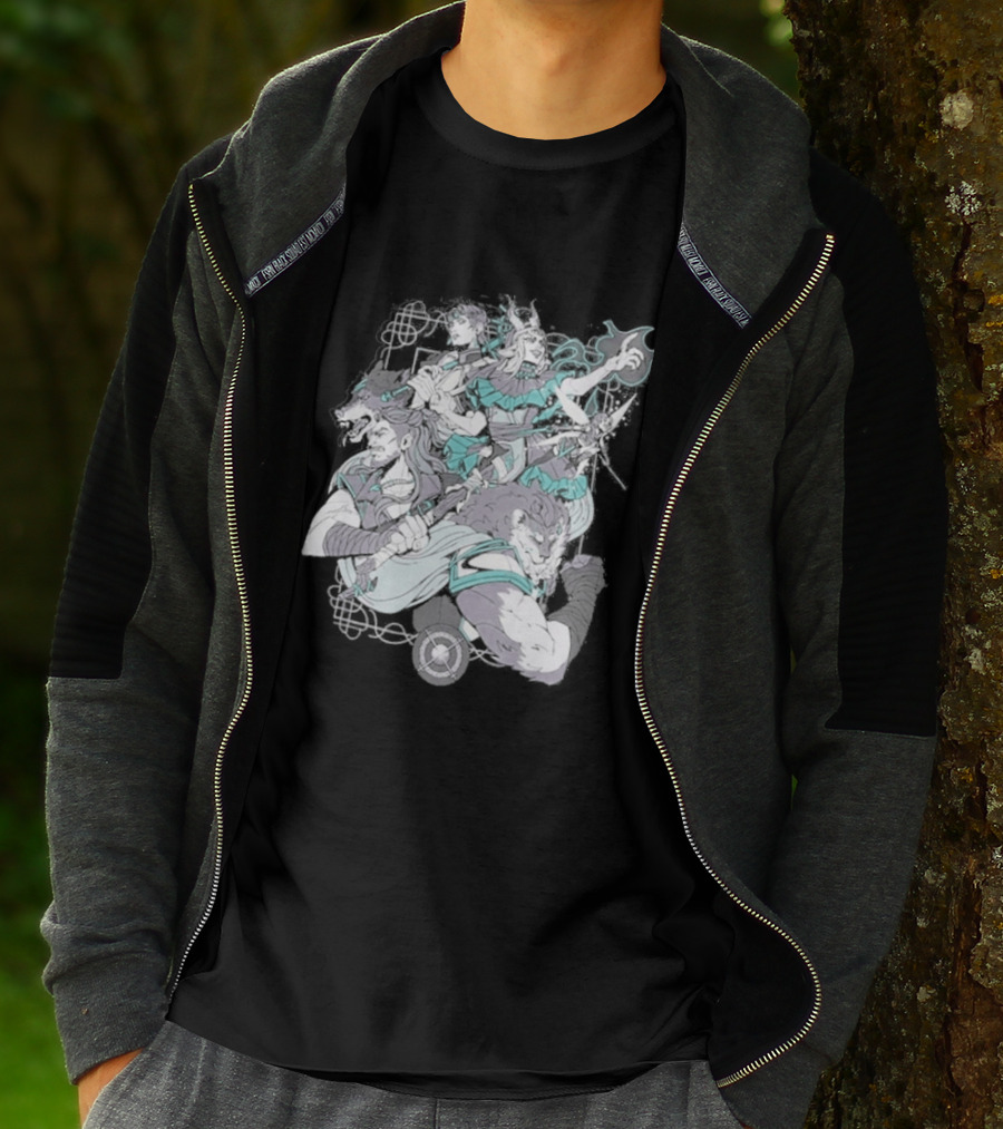 Critical Role Heroes Araman Soldiers Legendary Fantasy Characters T-Shirt