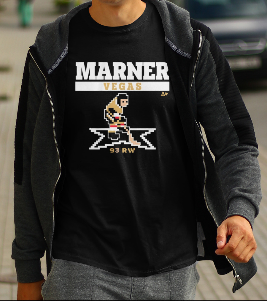 Marner Vegas 93 RW Pixel Hockey Player T-Shirt
