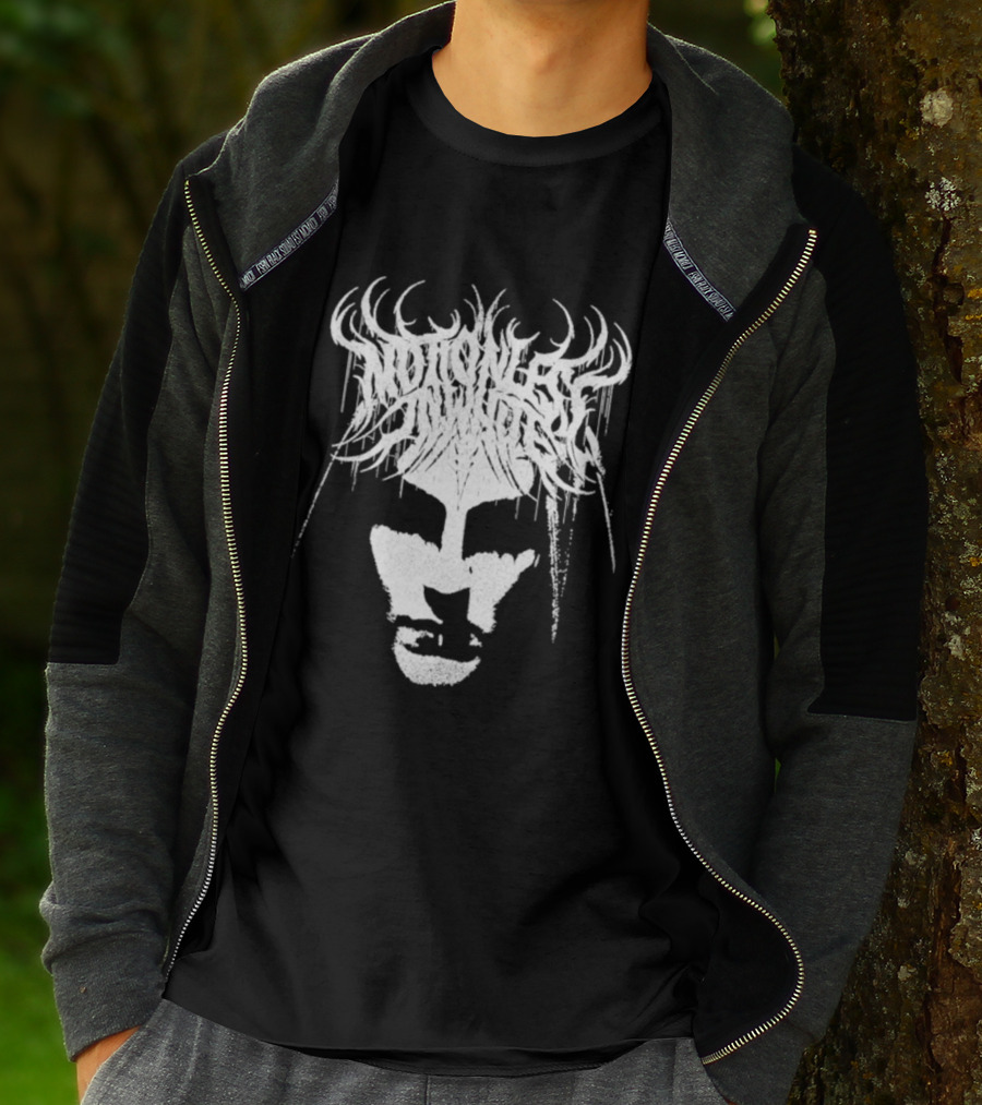 Miw Fear Not The Dark Symmetrical Antlered Reflection T-Shirt