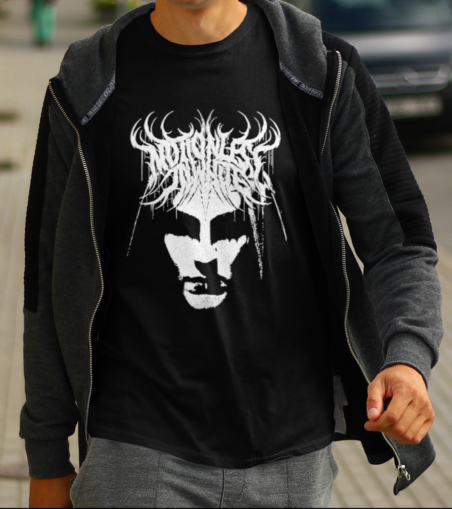 Miw Fear Not The Dark Symmetrical Antlered Reflection T-Shirt