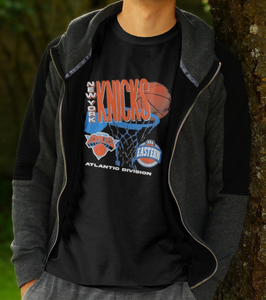 New York Knicks 90s Hardwood Classics Eastern Atlantic Division T-Shirt