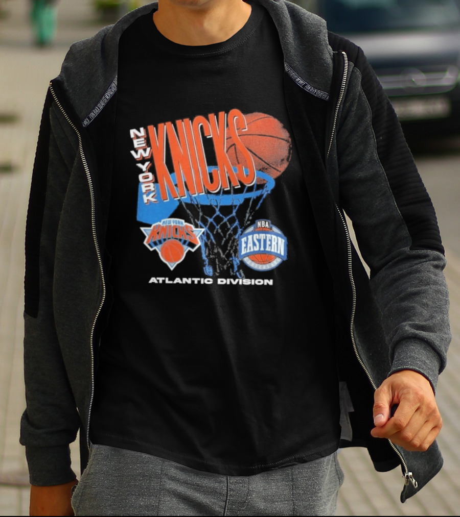 New York Knicks 90s Hardwood Classics Eastern Atlantic Division T-Shirt