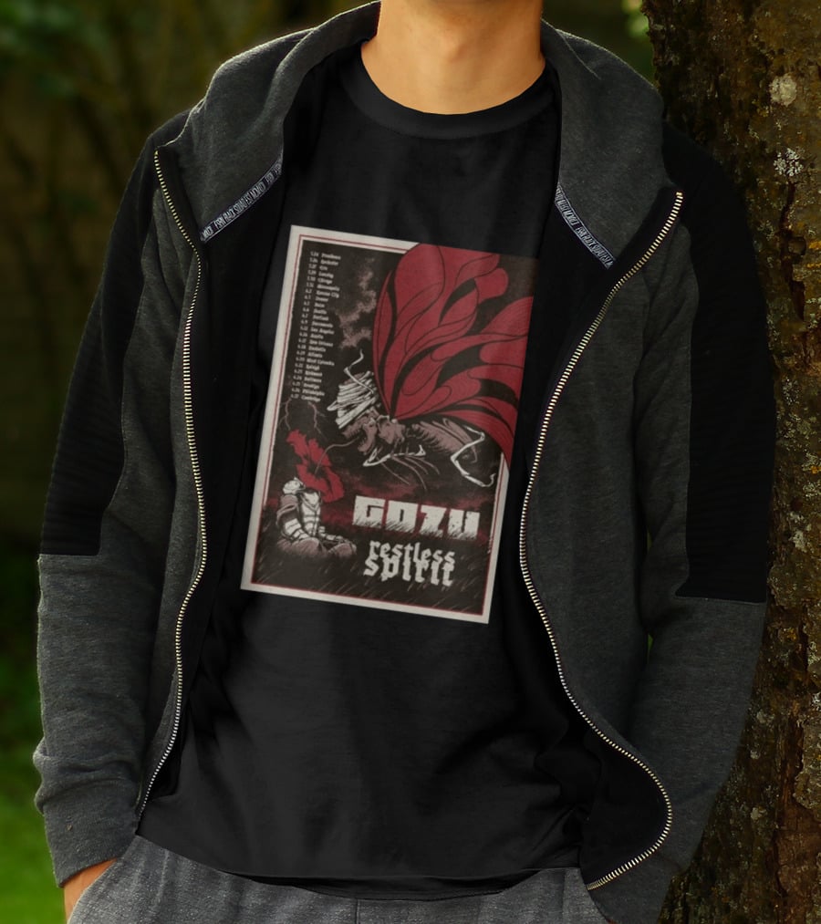 Gozu Restless Spirit Tour 2026 Providence Boston NYC Los Angeles Chicago Dates T-Shirt