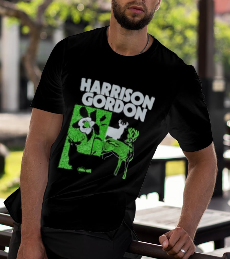 Harrison Gordon Tour Nature Wildlife Deer Flower T-Shirt