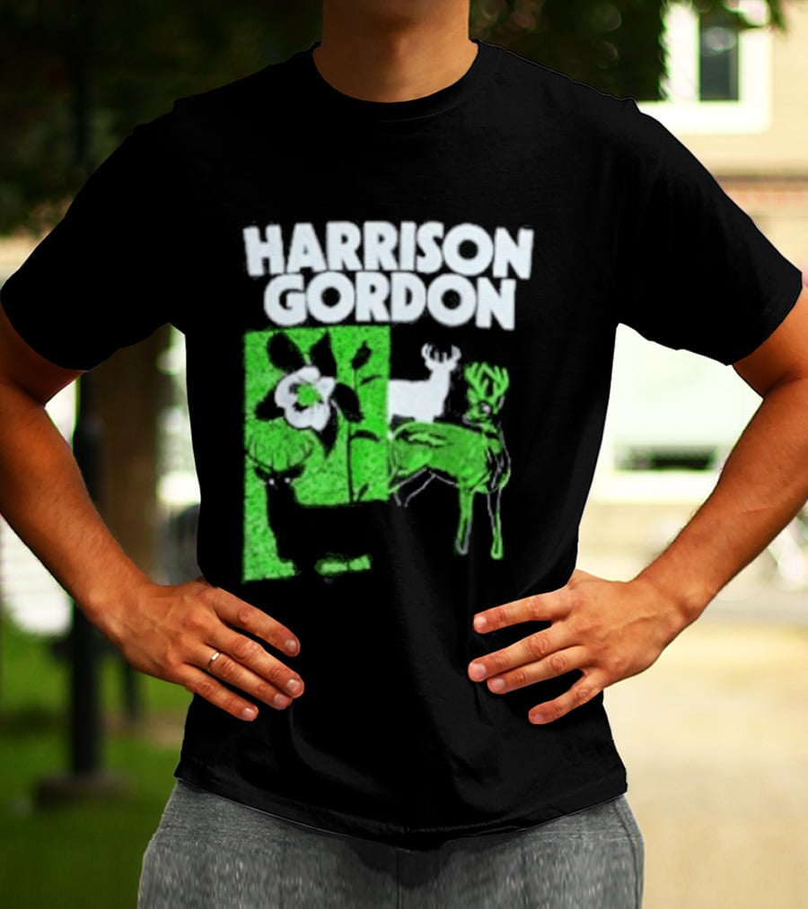 Harrison Gordon Tour Nature Wildlife Deer Flower T-Shirt