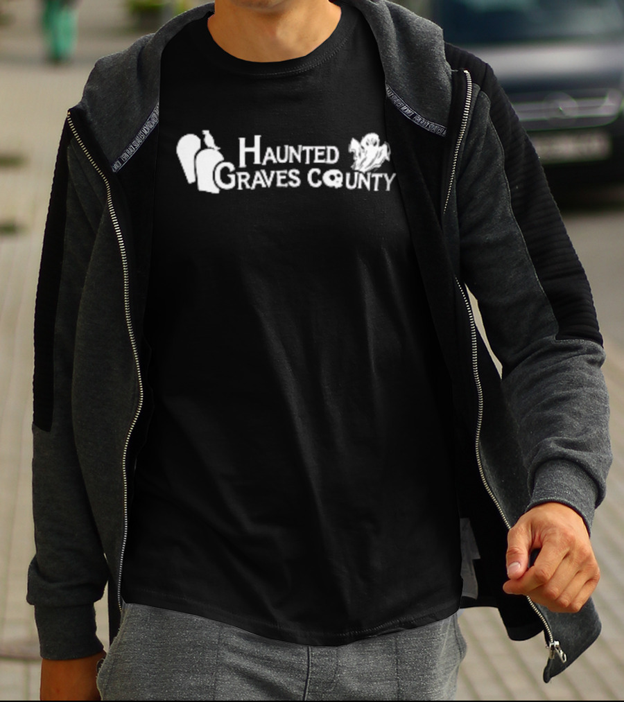 Haunted Graves County Spooky Ghost And Gravestone Halloween T-Shirt