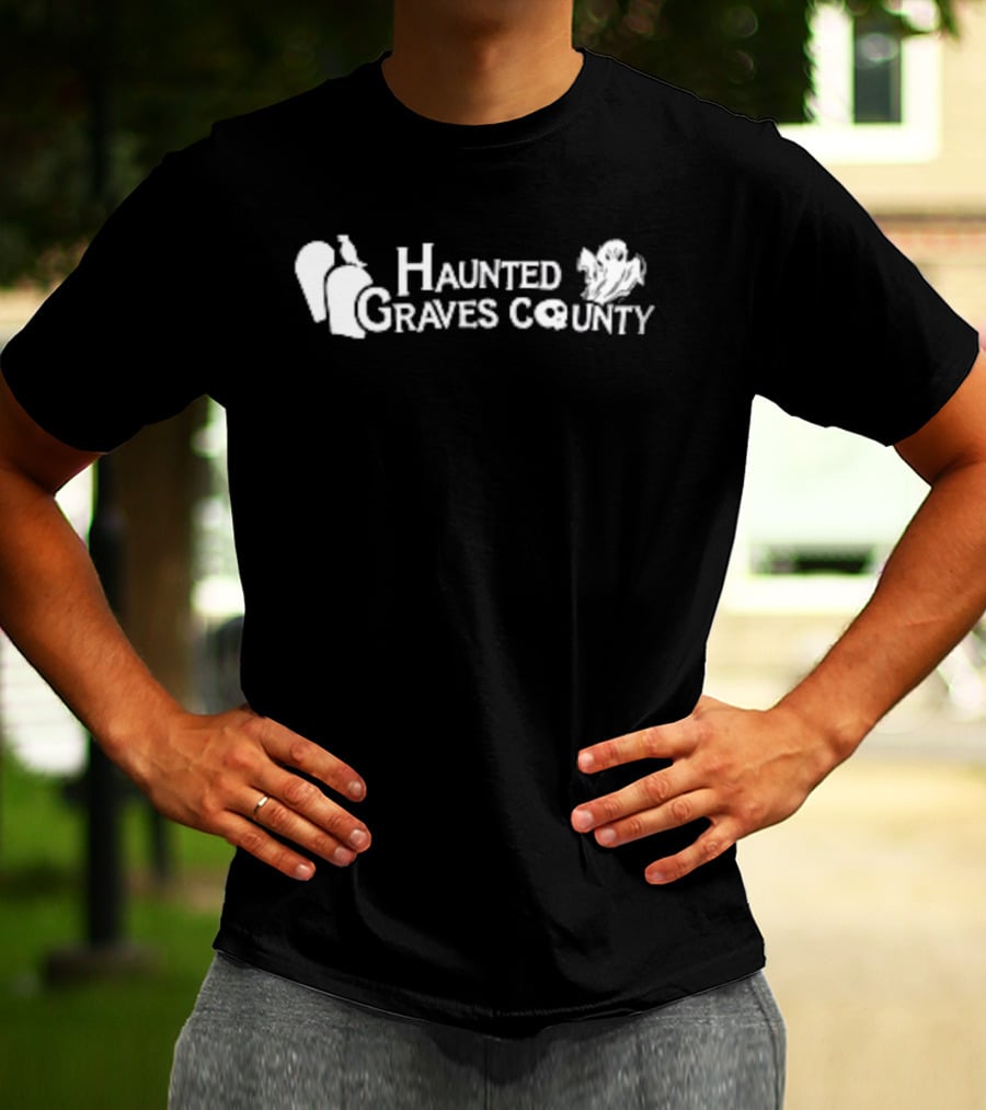 Haunted Graves County Spooky Ghost And Gravestone Halloween T-Shirt