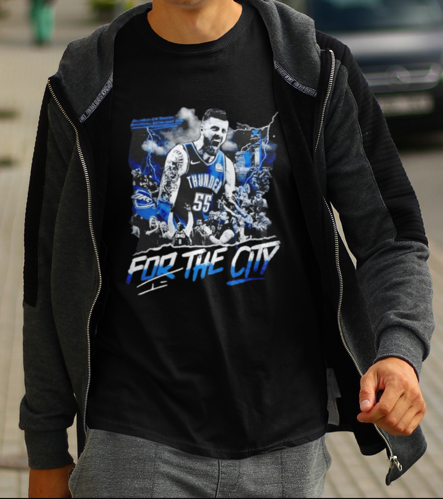 Oklahoma City Thunder Isaiah Hartenstein 55 For The City T-Shirt