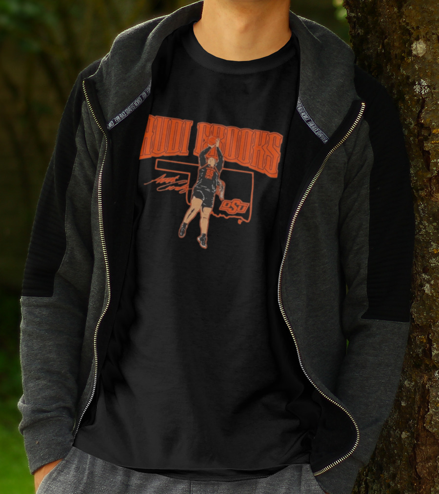 Audi Crooks Oklahoma State Basketball OSU Star Signature T-Shirt