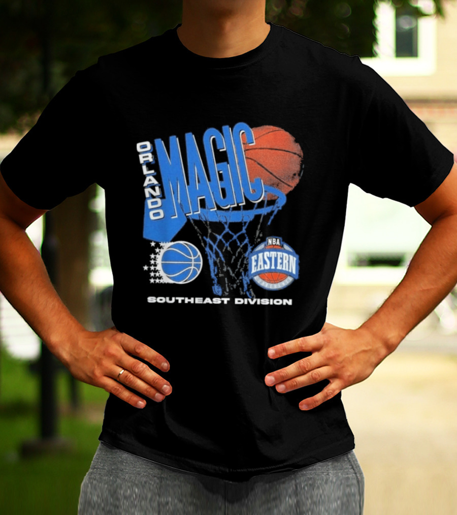 Orlando Magic 90s Hardwood Classics Southeast Division NBA Eastern Conference Basketball T-Shirt