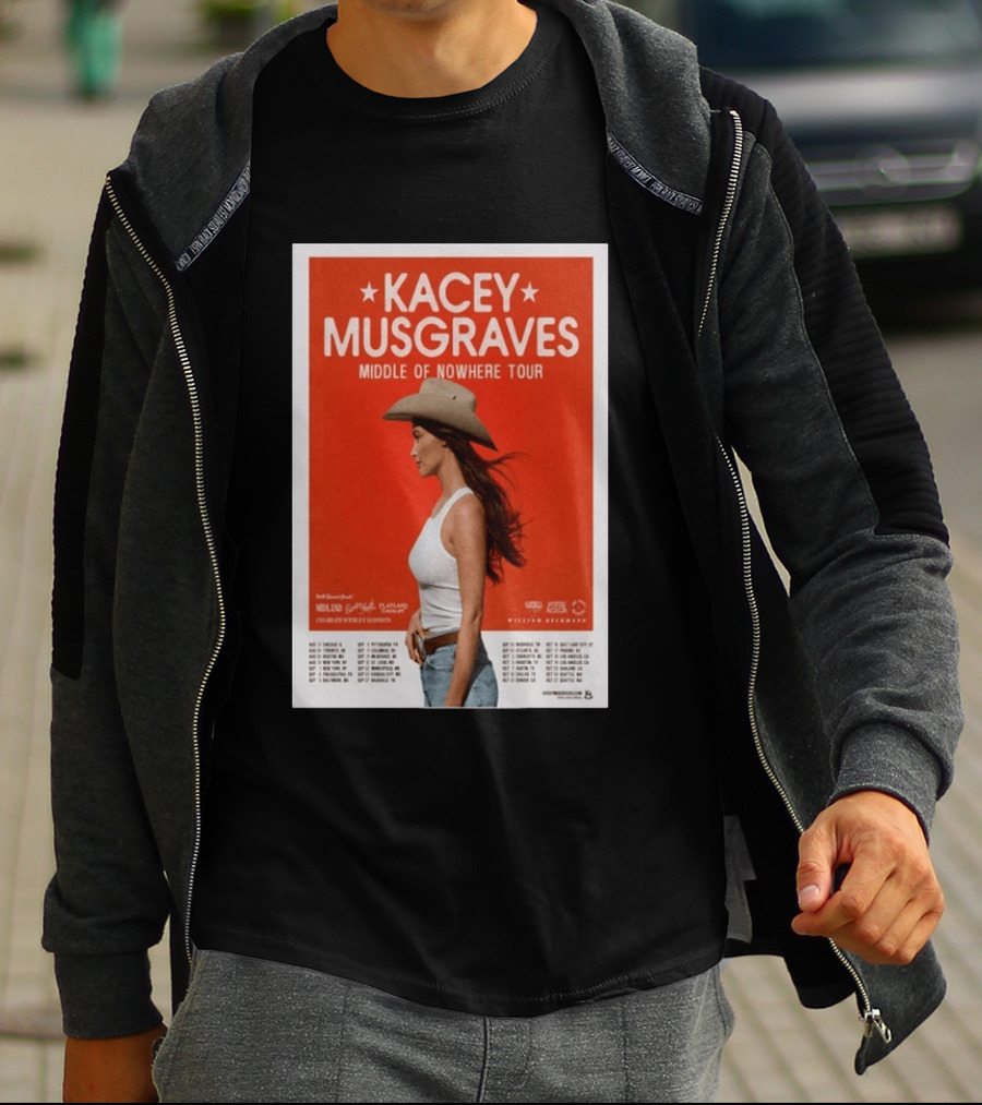 Kacey Musgraves Middle Of Nowhere Tour 2026 Concert Country Music Event T-Shirt