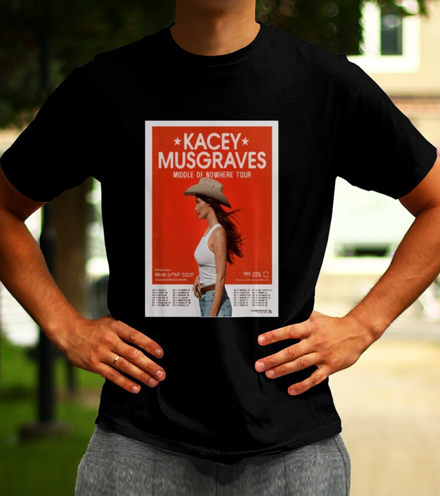 Kacey Musgraves Middle Of Nowhere Tour 2026 Concert Country Music Event T-Shirt