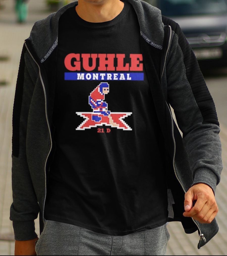 Guhle Montreal Canadiens Pixel Art 21 D Hockey T-Shirt