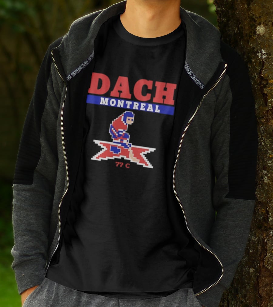 Kirby Dach Montreal 77 C Hockey Canadiens Iconic Athlete T-Shirt