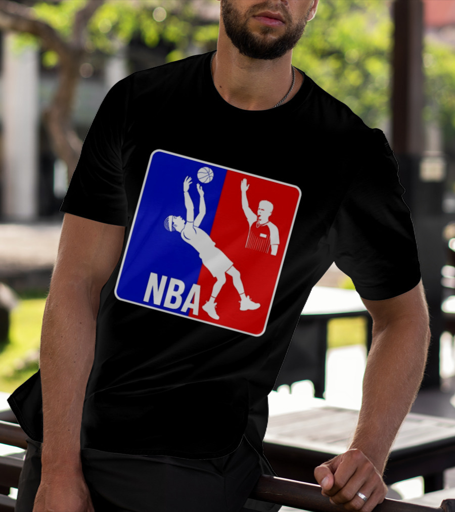 NBA 2026 SGA Flopping Moment OKC Thunder With Referee T-Shirt