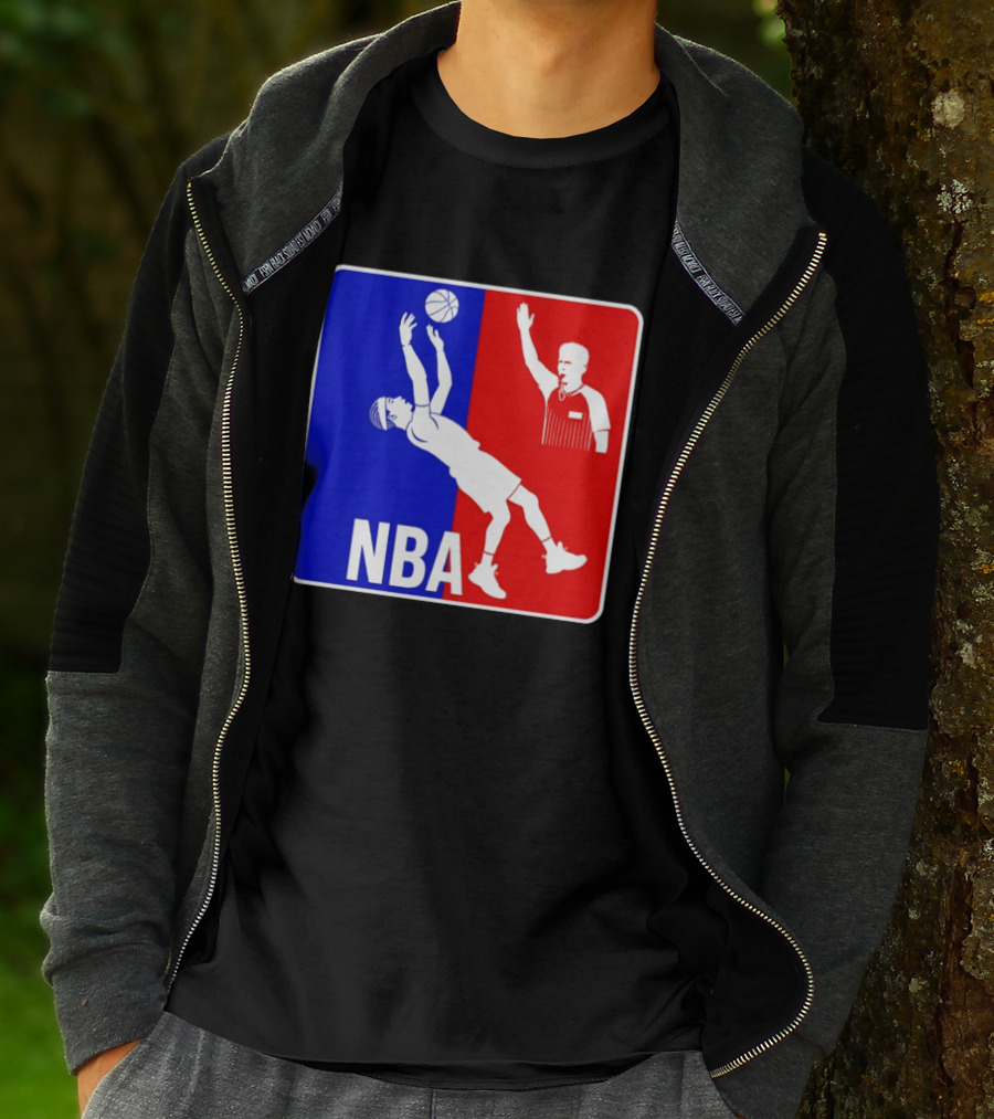 NBA 2026 SGA Flopping Moment OKC Thunder With Referee T-Shirt