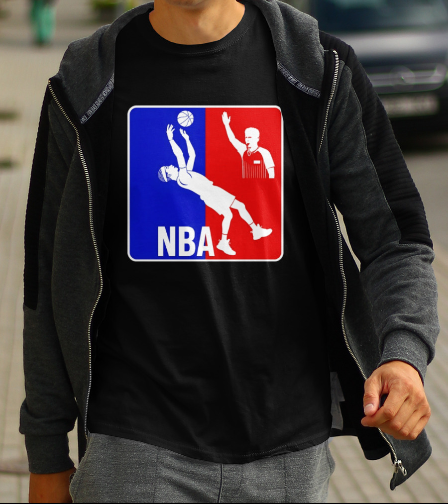 NBA 2026 SGA Flopping Moment OKC Thunder With Referee T-Shirt