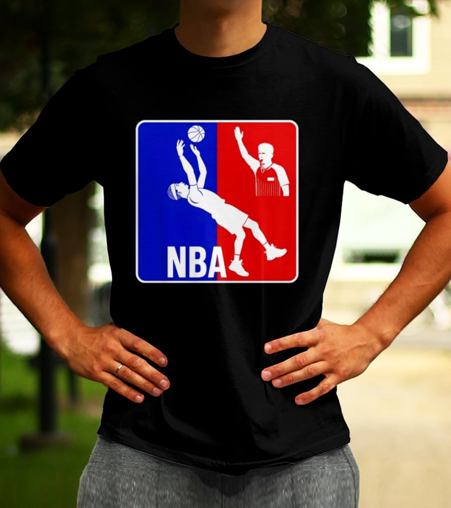 NBA 2026 SGA Flopping Moment OKC Thunder With Referee T-Shirt