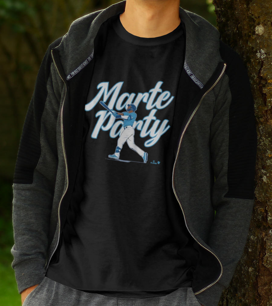 Marte Party Starling KC Baseball Celebration T-Shirt