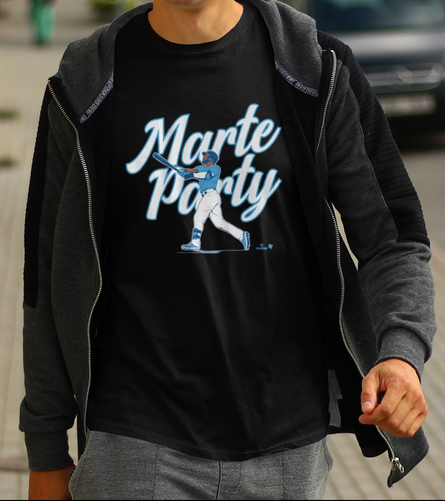 Marte Party Starling KC Baseball Celebration T-Shirt