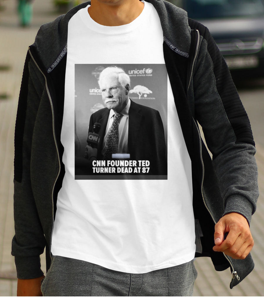 CNN Founder Ted Turner Dead At 87 UNICEF Interview T-Shirt