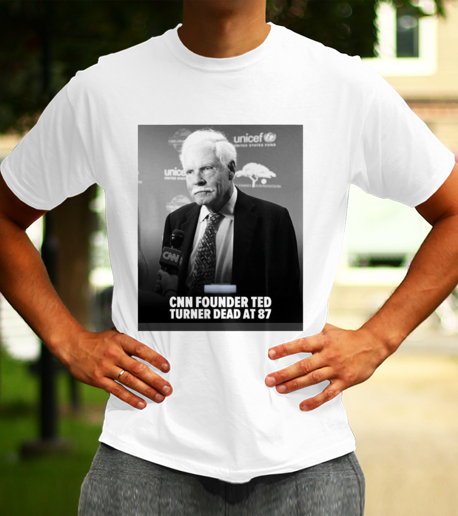 CNN Founder Ted Turner Dead At 87 UNICEF Interview T-Shirt