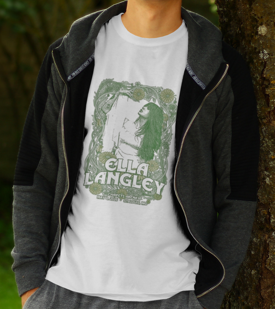 Ella Langley St. Louis Tour May 8 2026 Flowers And Guitar T-Shirt