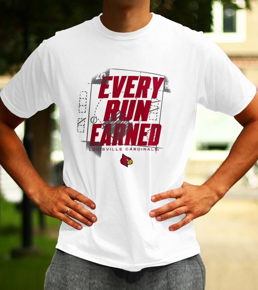 Louisville Cardinals Every Run Earned 2026 Postseason Dugout T-Shirt