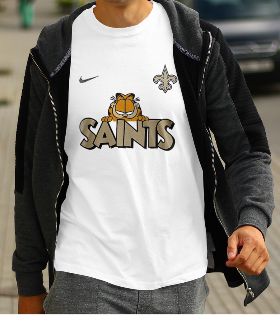 New Orleans Saints Garfield Nike Fleur De Lis T-Shirt
