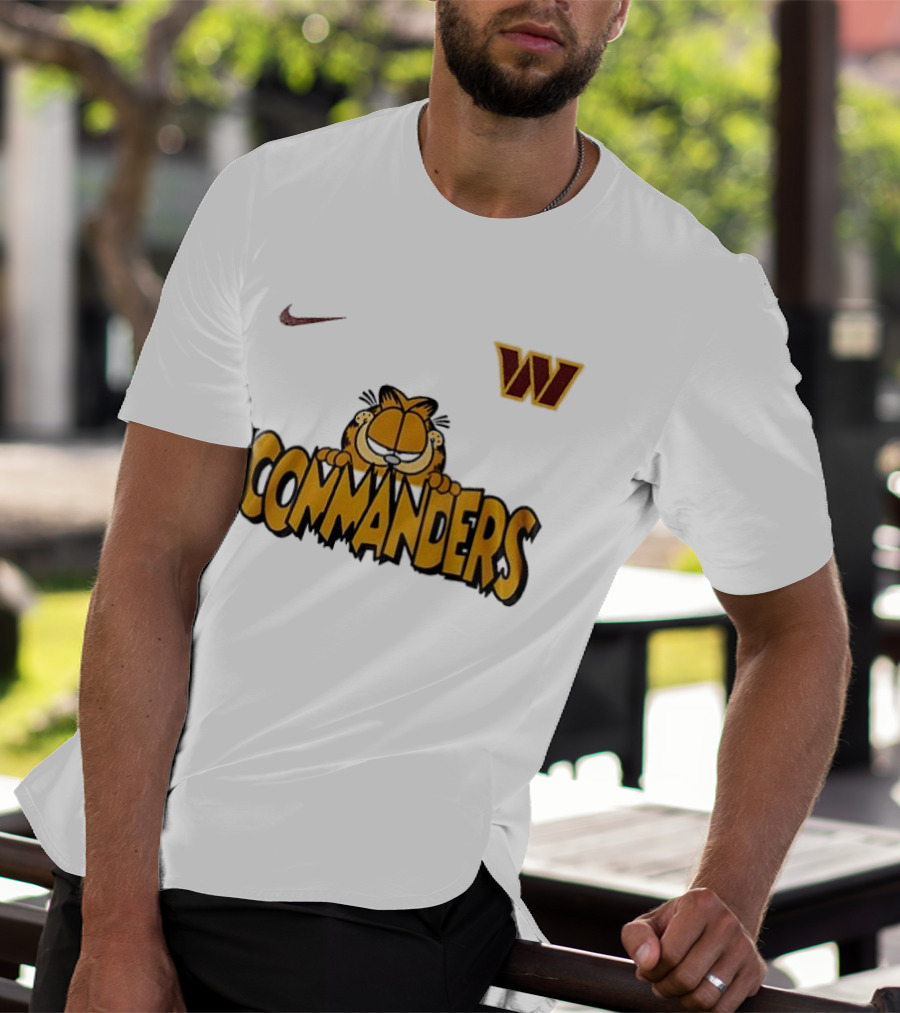 Nike Washington Commanders Garfield Collaboration Football Fan Collection T-Shirt