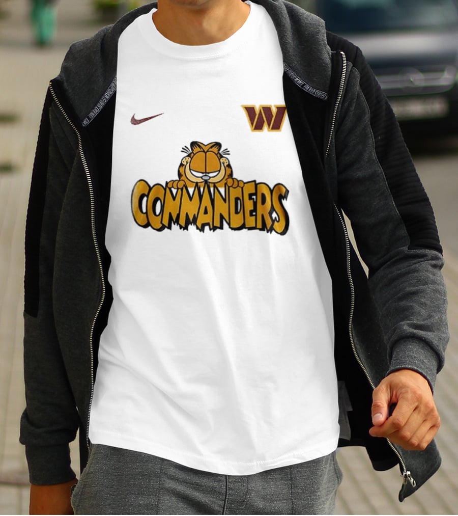 Nike Washington Commanders Garfield Collaboration Football Fan Collection T-Shirt