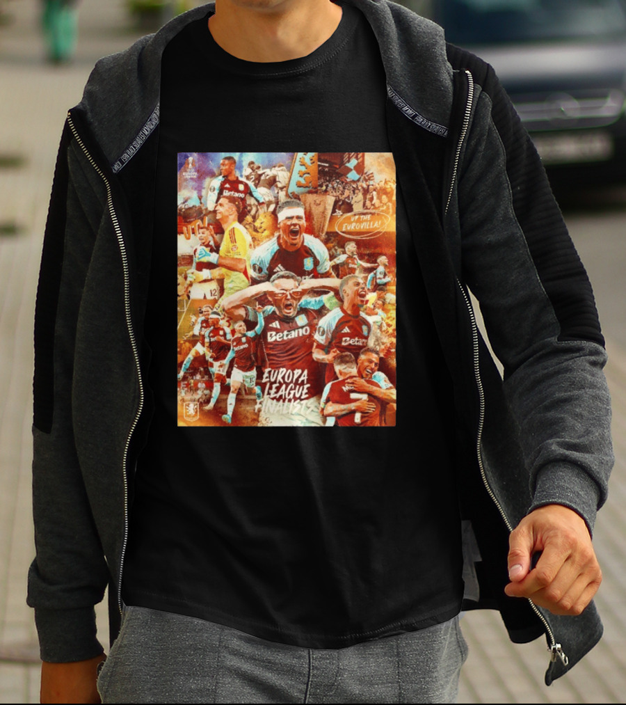Aston Villa FC Europa League UTV Eurovilla Celebration T-Shirt